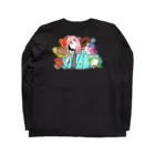 chimuのふらぺちむ 黒 Long Sleeve T-Shirt :back