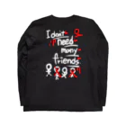 頭良くなきゃ生きられないWonderlandのIDON'T...FRIEND。 Long Sleeve T-Shirt :back