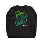 Springin’®オフィシャルショップのSpringin’ 「Play, Create, and Share!」 ロングスリーブTシャツの裏面