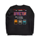 Siderunの館 B2の【バックプリント】レトロゲーム風なエフェクター Long Sleeve T-Shirt :back