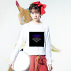 紫屋-vampire-のテリトリー Long Sleeve T-Shirt :model wear (front)