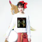 Exotc Peony～絵夢～のNpenthes Louisaシリーズ ロングスリーブTシャツの着用イメージ(表面)