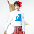cuuyabowの気仙沼ブルー ロングスリーブTシャツの着用イメージ(表面)