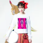 えれんぎのかわいさ折衷 Long Sleeve T-Shirt :model wear (front)