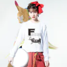 蜜ʕ•ﻌ•✻のFantastickle(ミルクチョコ・フチあり) Long Sleeve T-Shirt :model wear (front)