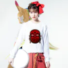 NEOTOKYO支店の赤地蔵くん ロングスリーブTシャツの着用イメージ(表面)