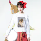 アラスカ野生動物画家きむらけいのF​o​r​e​s​t​ ​o​f​ ​K​a​s​i​l​o​f  Long Sleeve T-Shirt :model wear (front)