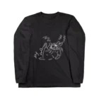 AngelRabbitsのうさぎむすこ（白３） ロングスリーブTシャツ