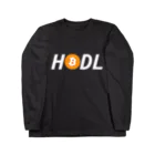 CryptoCurrencyCircleのHODLシリーズ(BTCロゴ) Long Sleeve T-Shirt