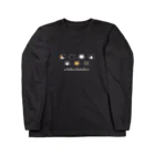 ハナイとトンのドット絵の猫（寝顔） Long Sleeve T-Shirt