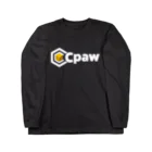 kotatu_kmのCpaw_NewLogo_white ロングスリーブTシャツ