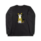 ねこ×はんのおすわり猫 ロングスリーブTシャツ