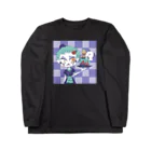 MYOUCHIKIRINのハロウィンダイナー カラー フロント ロングスリーブTシャツ