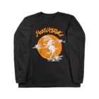 PetWORKs SUZURI Shopの月と兎 Long Sleeve T-Shirt