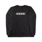 日本史のプリントの裏。のバツ × シンプル モノトーン  病み Long Sleeve T-Shirt