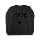 8garage SUZURI SHOPのi HATE myself [Black] Long Sleeve T-Shirt