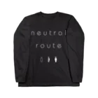 8garage SUZURI SHOPのneutral route [White] ロングスリーブTシャツ