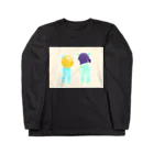 しおねのおえかき屋さん。のなかよしニャンコ。 Long Sleeve T-Shirt