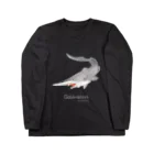 ビビッとランキング【公式】のミツクリザメ ロングスリーブTシャツ【ダークカラー】 Long Sleeve T-Shirt