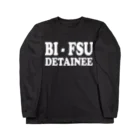 DRIPPEDのBI-FSU DETAINEE 白ロゴ ロングスリーブTシャツ