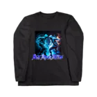 RATELの繊細なタッチで軽快なネオンブルーのヒップホップダンスバトルデザイン Long Sleeve T-Shirt