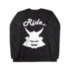 RAMUKiのRide兜（白） ロングスリーブTシャツ