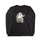 MUGEN ARTの小原古邨　猿と蜻蛉（猿と虫）Ohara Koson / Monkey with insect Long Sleeve T-Shirt