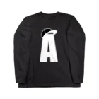 ACEROのACERO A 白字 ロングスリーブTシャツ