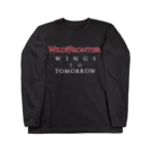 Mudslide official goods shopのWILD FRONTIER-WINGS ロングスリーブTシャツ