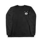 ヨープキャンが気になったのケロっ子 ヘッド ブラック ポイント Long Sleeve T-Shirt