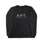 熱帯デザイン.com@SUZURIの【A.P.T】アグラオネマピクタムトリカラー（迷彩ロゴ） ロングスリーブTシャツ