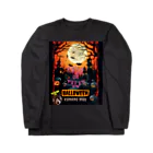 ポコのくまのムー ムーン ハロウィン ロングスリーブTシャツ