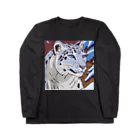 アニマルデザインの息を潜めるユキヒョウ Long Sleeve T-Shirt