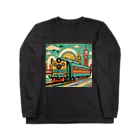 のんびりアート工房のレトロファッション Long Sleeve T-Shirt