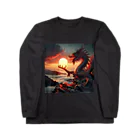 takeichi626のdragon and sunrise Long Sleeve T-Shirt