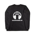 バイノーラル購買部のHEADPHONES ONグッズ ロングスリーブTシャツ