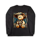 Kuma-Chanのアートなくまちゃん ロングスリーブTシャツ