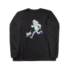 れーれーの女の子と猫走る Long Sleeve T-Shirt