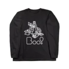 Boo!のBoo!(からかさおばけ) ロングスリーブTシャツ