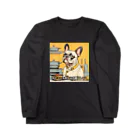 犬と字幕の裏があるシェフのフレンチブルドッグ Long Sleeve T-Shirt