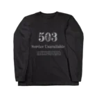 cactus_secのステータス503 Long Sleeve T-Shirt