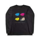 ねこのTシャツやさんのギターをつまびくショウドシマチョウ Long Sleeve T-Shirt