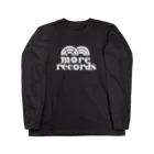 more recordsのモアレコロゴ白 Long Sleeve T-Shirt