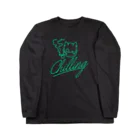 KENNY a.k.a. Neks1のchilling DEVL(blue green) Long Sleeve T-Shirt