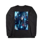 電脳女神 CyberGoddessの帝国軍 強行突撃制圧部隊 隊長【アリシア】 Long Sleeve T-Shirt