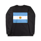 お絵かき屋さんのアルゼンチンの国旗 Long Sleeve T-Shirt