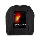 億り人 OKURIBITOのFXトレーダー デザイン(Ａ)Ver. Long Sleeve T-Shirt