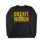 chataro123のUnsafe for Women: Time to Leave Long Sleeve T-Shirt