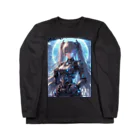 電脳女神 CyberGoddessの地球惑星同盟 電磁魔導軍首席魔導士「アリス」SF サイバーパンク Long Sleeve T-Shirt