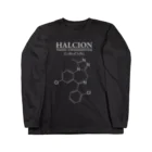 アタマスタイルのハルシオン(トリアゾラムを使用した睡眠導入剤[睡眠薬]）：化学：化学構造・分子式 ロングスリーブTシャツ
